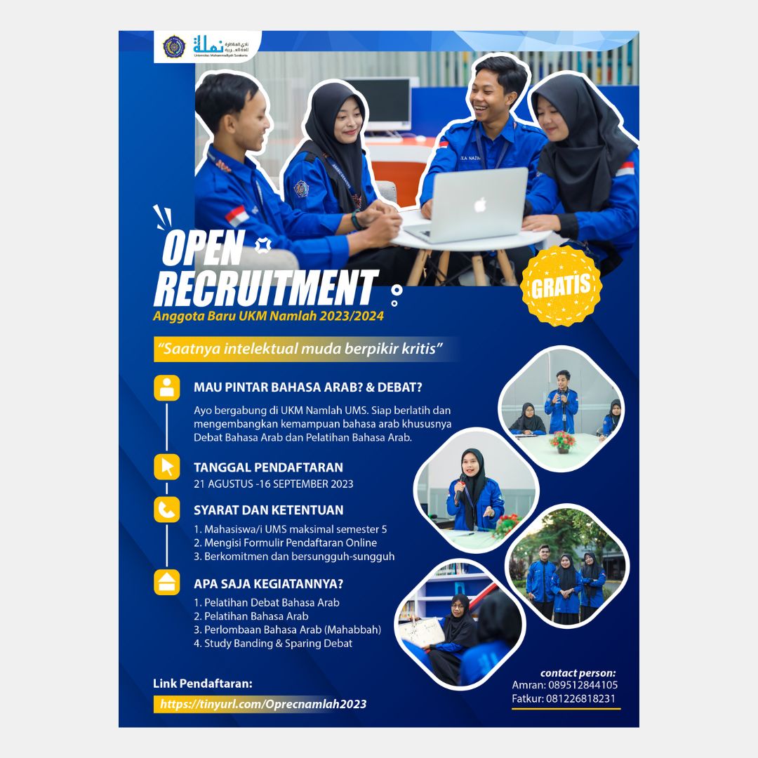 open-recruitment-namlah-universitas-muhammadiyah-surakarta